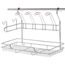 Держатель для бокалов с полкой Delinia цвет хром
