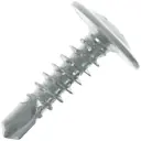 Саморезы для тонких пластин Standers оцинкованные с буром 4.2х16 мм, цвет белый, 200 шт.