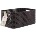 Корзинка Curver Style 28.5x19.4x13 см, пластик, цвет тёмно-коричневый