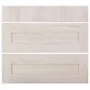 Двери для шкафа Delinia «Фрейм светлый» 80x70 см, ЛДСП, цвет белый, 3 шт.