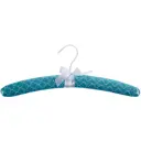 Плечики сатин цвет мятный, 3 шт.