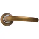 Ручки дверные на розетке Kerron DR7560, цвет кофе