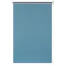 Штора рулонная «Сильвер» 70х175 см блэкаут цвет голубой