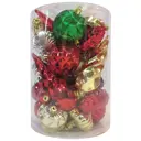 Набор ёлочных шаров «Красно-золотые» 6 см, 30 шт., в тубе