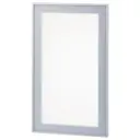 Витрина для шкафа Delinia «Матовая» 60x35 см, алюминий/стекло, цвет алюминий