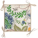 Галета на стула «Casandra» 35х35 см цвет бежево-синий