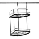 Полка угловая двухъярусная Delinia 230х230х440 мм цвет бронза