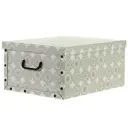 Коробка с ручками 39x50x24 см картон золотой узор