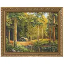 Картина в раме 40x50 см «Домик в лесу»