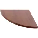 Полка мебельная угловая 250x250x16 мм, ЛДСП, цвет орех