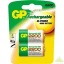 Аккумулятор GP C, 2200 мА/ч, 2 шт.