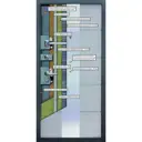 Дверь входная металлическая Alta Tech, 880 мм, правая, цвет белый ясень