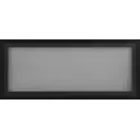 Витрина для шкафа Delinia «Лайн» 80x35 см, алюминий/стекло, цвет чёрный