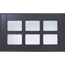 Витрина для шкафа Delinia «Леда серая» 60x35 см, МДФ, цвет серый