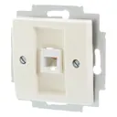 Телефонная розетка встраиваемая ABB Basic 55 RJ11, цвет бежевый