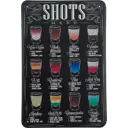Табличка «Shots», 20x30 см