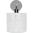 Бра Escada 1xЕ14x60 Вт, металл/ткань, цвет хром/белый
