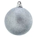 Набор ёлочных шаров, 6 см, 4 шт, цвет серебристый
