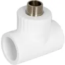 Тройник комбинированный Политэк 32x1/2"x32 мм НР полипропилен 9510003212К