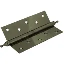 Петля стальная левая 125x75x2,5 мм 410-5, античная бронза (AB)