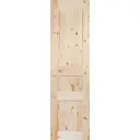 Дверь межкомнатная глухая, 3 филёнки, 60x200 см, массив сосны, цвет бежевый