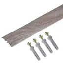 Порог одноуровневый (стык) с дюбелем, 30х900 мм, дуб марсель