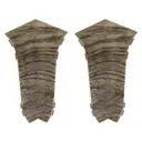 Угол для плинтуса угол внутренний Easy Line 39, Дуб светло-серый, 2 шт.