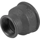 Муфта внутренняя резьба 1 1/2"х1" мм ковкий чугун цвет чёрный