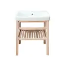 Стеллаж под раковину «Шервуд» 55 см цвет бежевый