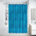Штора для ванной комнаты «Aqua» 180x180 см цвет синий