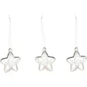 Набор ёлочных украшений «Звезды», металл, 3 шт.