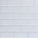 Листовая панель ПВХ 966x484x3 мм Плитка белая 0.47 м²