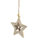 Украшение ёлочное «Звёздочка», 11 см, дерево