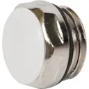 Заглушка для радиатора 1/2" латунь белая