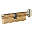 Цилиндр Kale 164SM-100-C-BP, 45х45 мм, ключ/вертушка, цвет золото