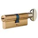 Цилиндр Kale 164BM-80-C-BP, 35х35 мм, ключ/вертушка, цвет золото