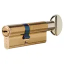 Цилиндр Kale 164BM-80-C-BP, 30х40 мм, ключ/вертушка, цвет золото