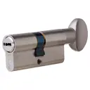 Цилиндр Kale 164BM-70-C-NP, 30х30 мм, ключ/вертушка, цвет никель