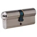 Цилиндр Kale 164SN-80-NI, ключ/ключ, цвет никель