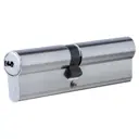 Цилиндр Abus 45х55 мм, ключ/ключ, цвет никель