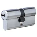 Цилиндр Abus 30х30 мм, ключ/ключ, цвет никель