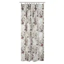 Штора на ленте «Цветы» 200х270 см цвет бело-сиреневый