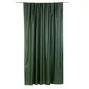 Штора на ленте «Волна» 200х270 см жаккард цвет зелёный