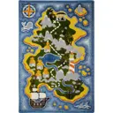 Ковёр Киндер-Микс «Остров сокровищ», 1.5x2.3 м