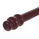 Карниз двухрядный 240 см дерево цвет тёмная вишня