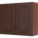 Шкаф навесной "Орех" 80x67.6x29 см, ЛДСП, цвет тёмный орех