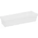 Контейнер для хранения Delinia ID 10x30x6.7 см пластик цвет белый