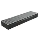 Конвектор внутрипольный Бриз 200x80x1000 1 теплообменник серый