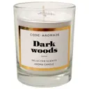 Свеча ароматическая «Dark wood» в стекле, цвет белый
