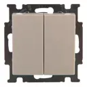 Переключатель встраиваемый ABB Basic 55 2 клавиши, цвет белый
